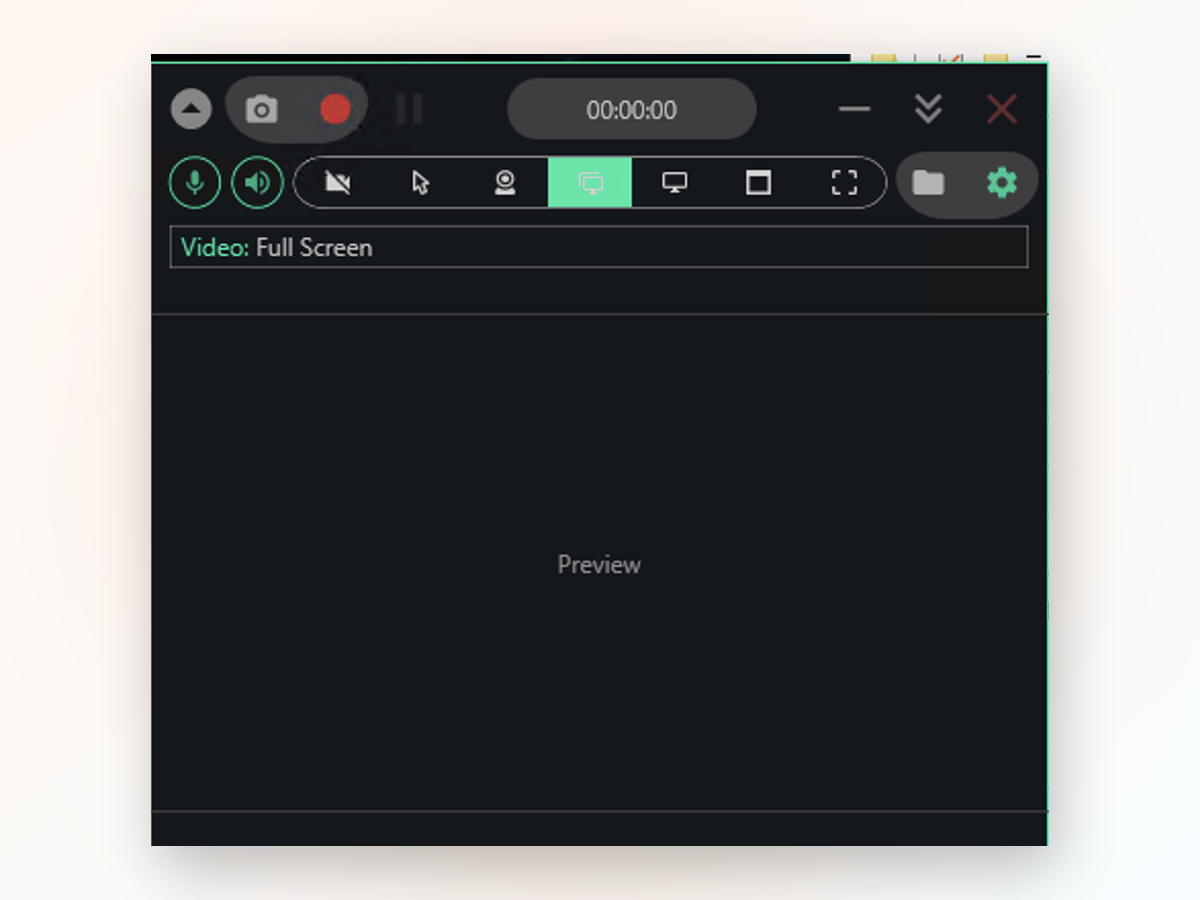 Screen Recorder PC window